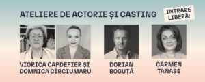 Read more about the article Carmen Tănase, Dorian Boguță, Viorica Capdefier și Domnica Cîrciumaru, ateliere de casting și actorie la Sunscreen